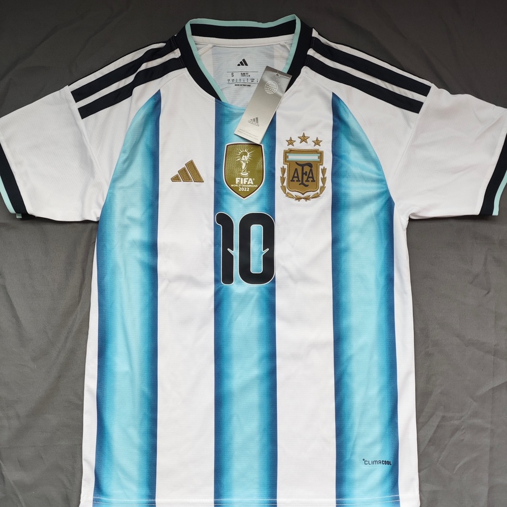 Adidas Women's Argentina #10 Blue & White Soccer Jersey